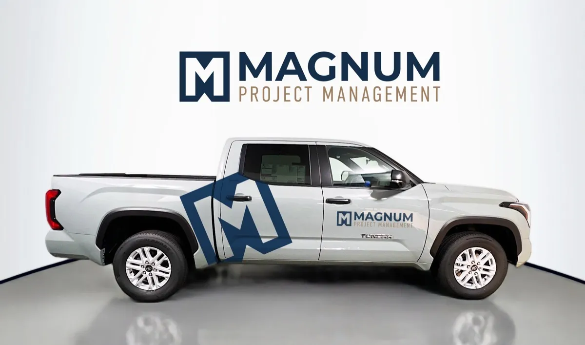 Magnum Project Management vehicle wrap on Toyota Tundra